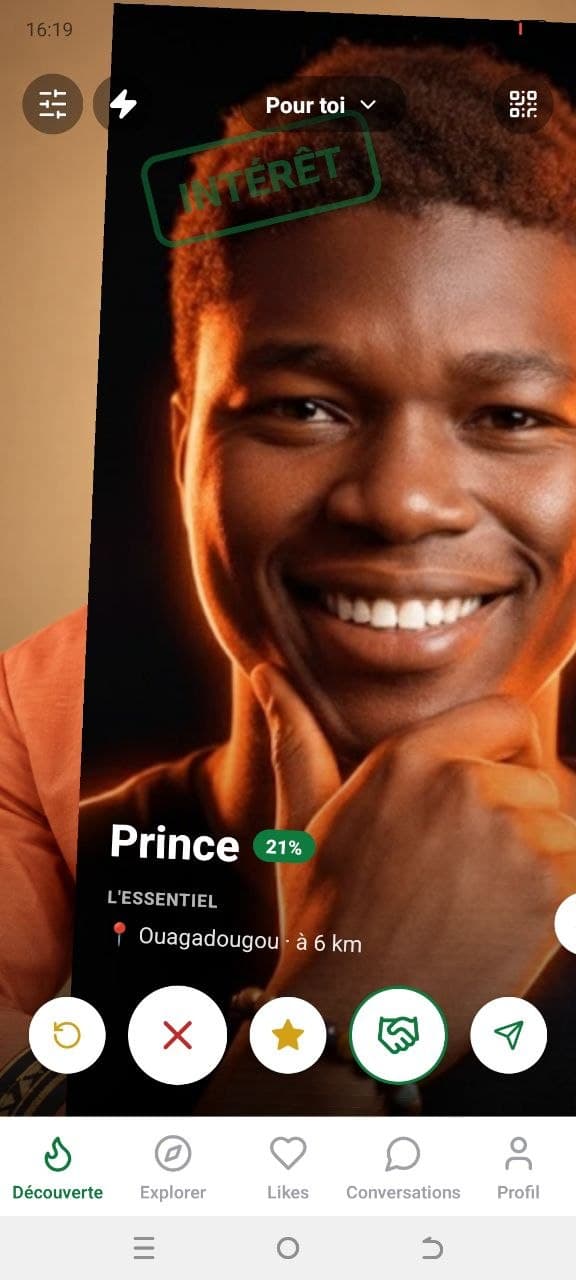 L’écran Découverte de l’application, tel qu’il apparaît aujourd’hui